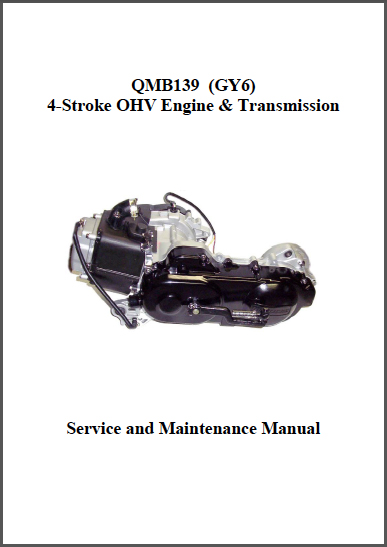 Servicemanual till GY6-motorn, världens vanligaste 4-takts mopedmotor. Sitter i alla Baotian Scooters